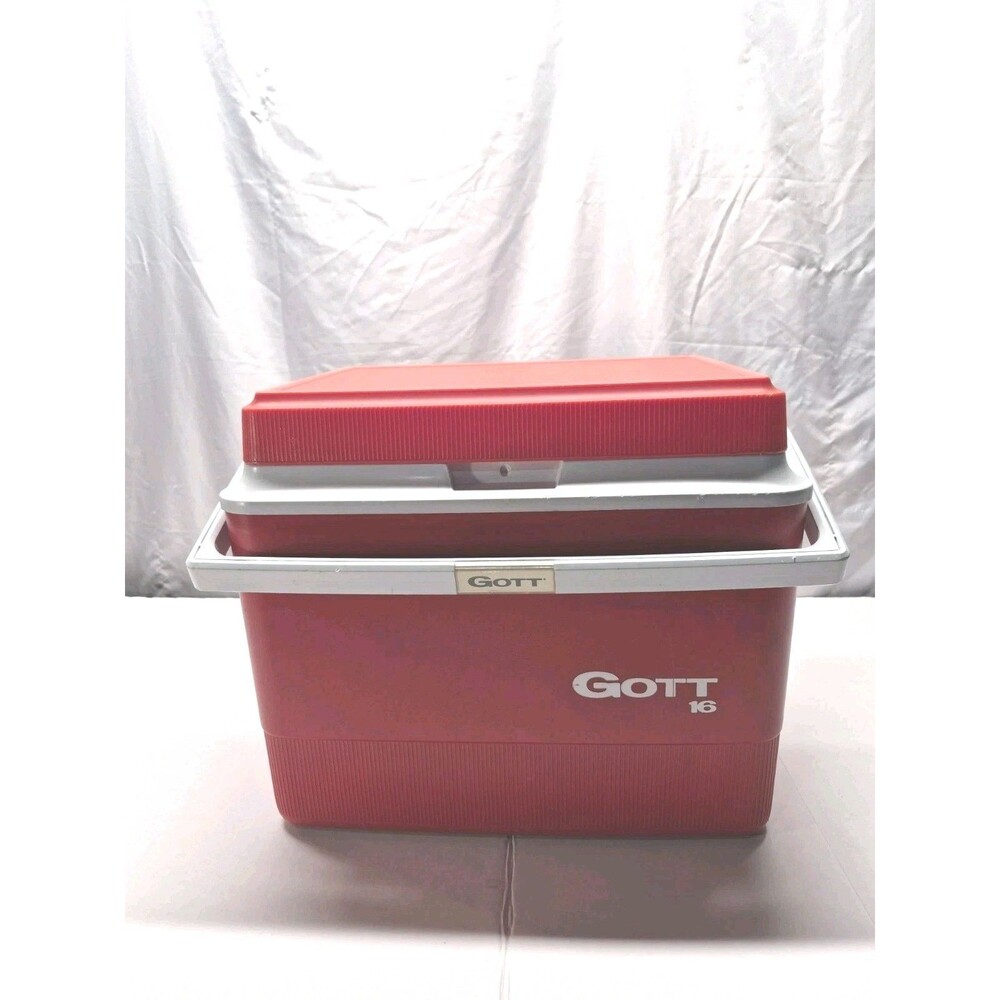 vintage Gott 16 cooler ice chest model 1916 insulated portable 16 camp camping